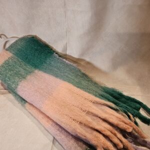 Green and Pink Women's Scarf